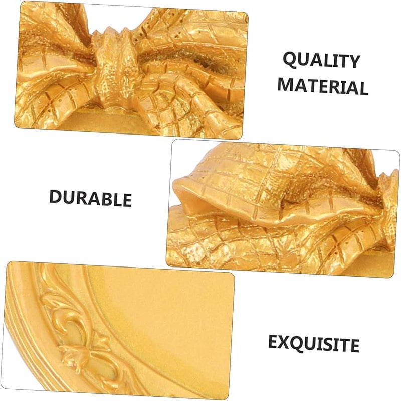 Golden Vintage Decorative Ornament Retro Desk Decor Fine Craftsmanship Polished Finish - Image 2